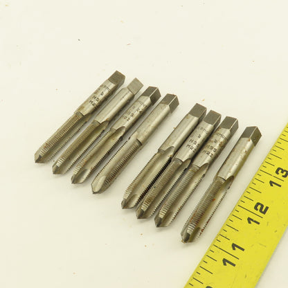 Vermont 3/8"-24 NF Straight Flute Spiral Point Hand Tap Lot Of 8