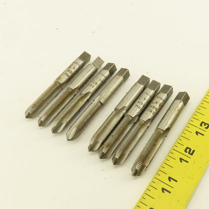 Vermont 3/8"-24 NF Straight Flute Spiral Point Hand Tap Lot Of 8
