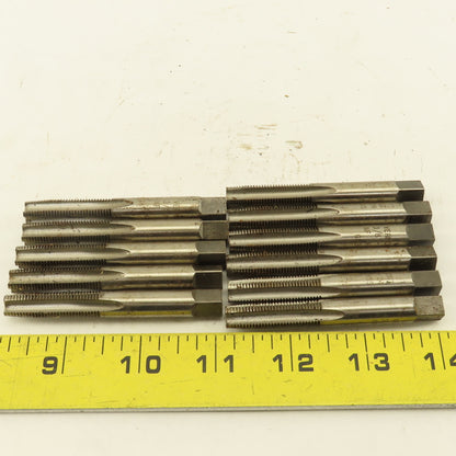 Vermont 3/8"-24 NF Straight Flute Bottoming Tapered Hand Tap Lot Of 11