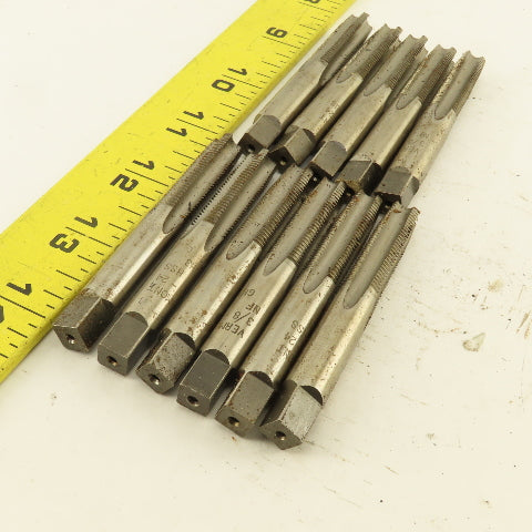 Vermont 3/8"-24 NF Straight Flute Bottoming Tapered Hand Tap Lot Of 11