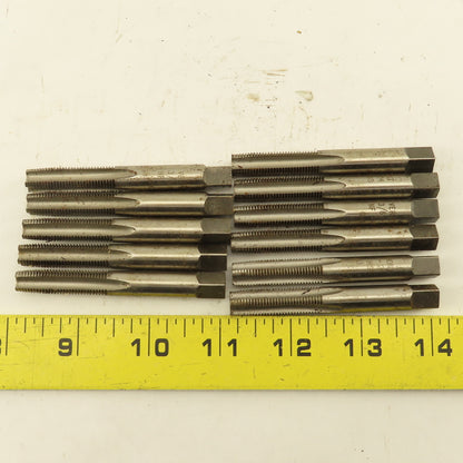 Vermont 3/8"-24 NF Straight Flute Bottoming Tapered Hand Tap Lot Of 11