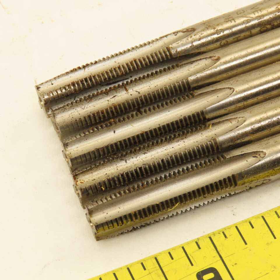 Vermont 3/8"-24 NF Straight Flute Bottoming Tapered Hand Tap Lot Of 11