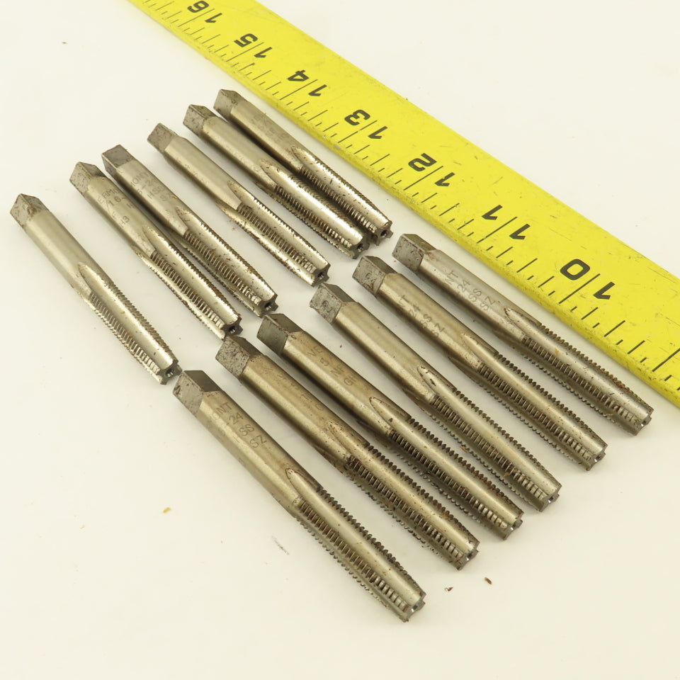 Vermont 5/16"-24  NF Straight Flute Bottoming Tapered Hand Tap Lot Of 12