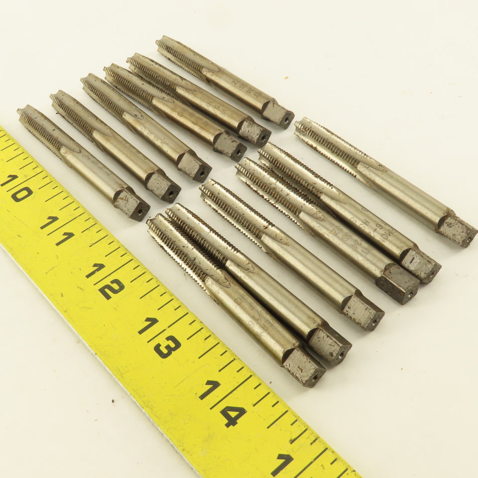 Vermont 5/16"-24  NF Straight Flute Bottoming Tapered Hand Tap Lot Of 12