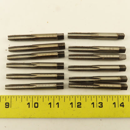 Vermont 5/16"-24  NF Straight Flute Bottoming Tapered Hand Tap Lot Of 12