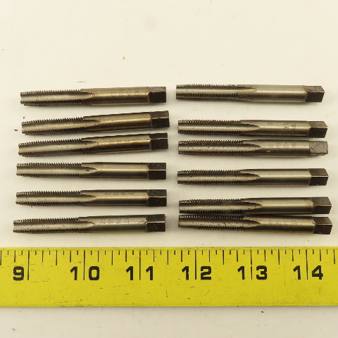 Vermont 5/16"-24  NF Straight Flute Bottoming Tapered Hand Tap Lot Of 12