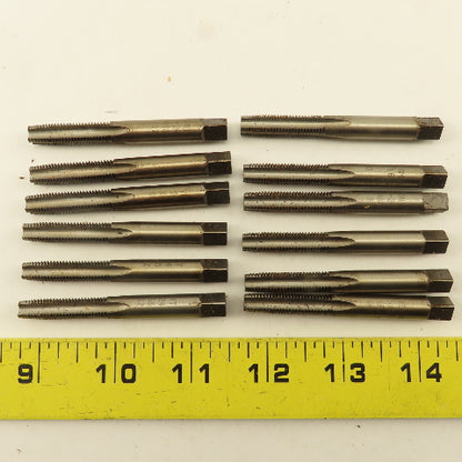Vermont 5/16"-24  NF Straight Flute Bottoming Tapered Hand Tap Lot Of 12