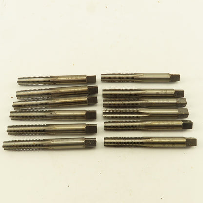 Vermont 5/16"-24  NF Straight Flute Bottoming Tapered Hand Tap Lot Of 12