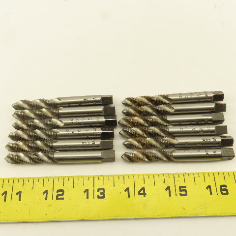 Vermont 5/16"-24 NF Spiral Flute Tapered Plug Hand Tap Lot Of 12