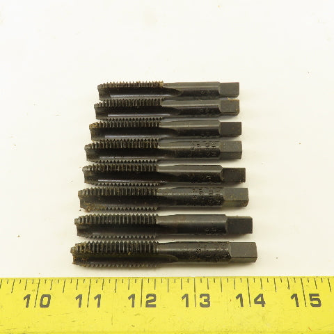 John Bath & Co. 9/16"-12 NF Straight Flute Tapered Plug Hand Tap Lot Of 8