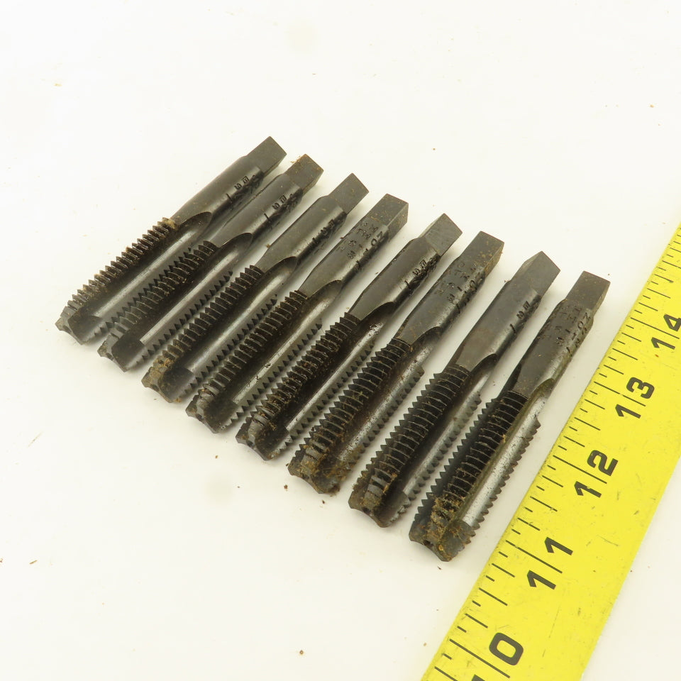 John Bath & Co. 9/16"-12 NF Straight Flute Tapered Plug Hand Tap Lot Of 8