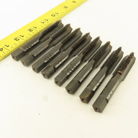 John Bath & Co. 9/16"-12 NF Straight Flute Tapered Plug Hand Tap Lot Of 8