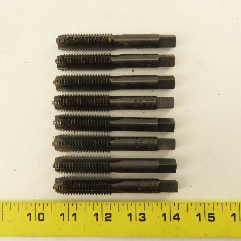 John Bath & Co. 9/16"-12 NF Straight Flute Tapered Plug Hand Tap Lot Of 8