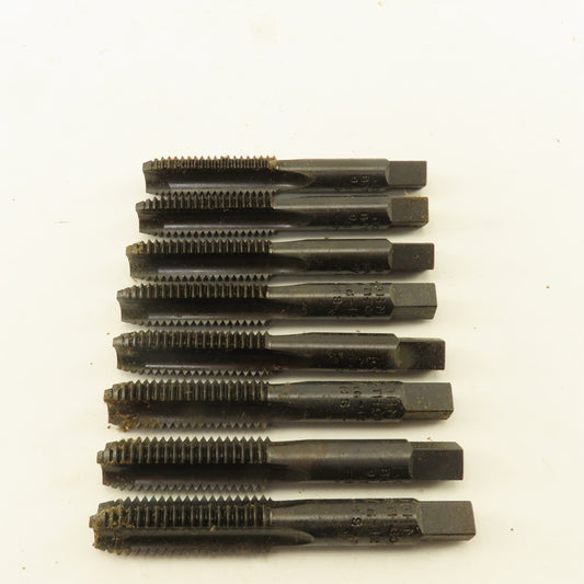 John Bath & Co. 9/16"-12 NF Straight Flute Tapered Plug Hand Tap Lot Of 8