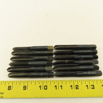 Card Union Twist Drill 3/8"-24 NF Straight Flute Tapered Plug Hand Tap Lot Of 12