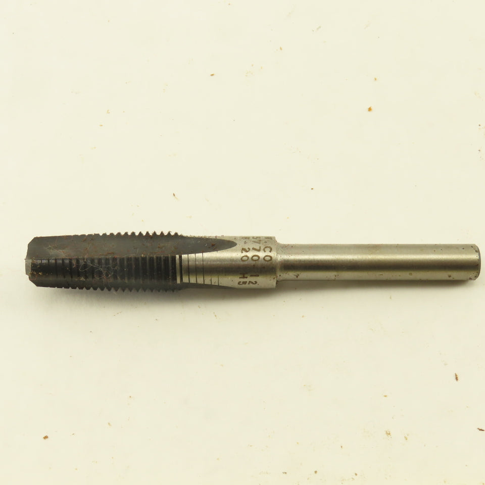 Hanson Whitney 7/16"-20 Straight Flute Tapered Bottoming Tap 1/4" Machine Shank