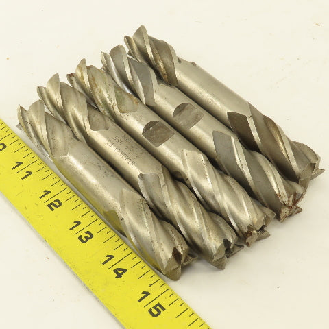 3/4" Dia. 4 Flute Twist Double Ended Square End Mill Lot Of 5