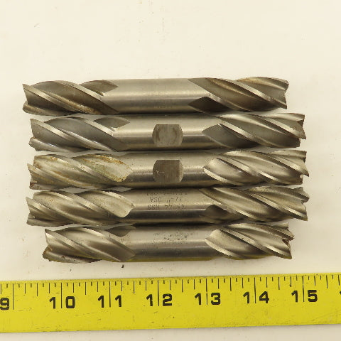 3/4" Dia. 4 Flute Twist Double Ended Square End Mill Lot Of 5