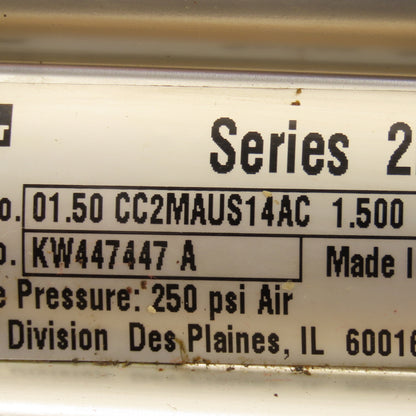 Parker CC2MAUS14AC 1-1/2" Bore 1-1/2" Stroke Magnetic Position Air Cylinder