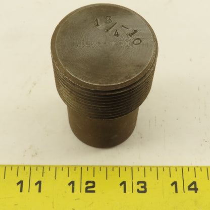 1-3/4"- 10 Standard Thread Plug Gauge Right Hand