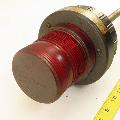 Federal Signal AV1 120V Audio Visual Alert Beacon Red Lens