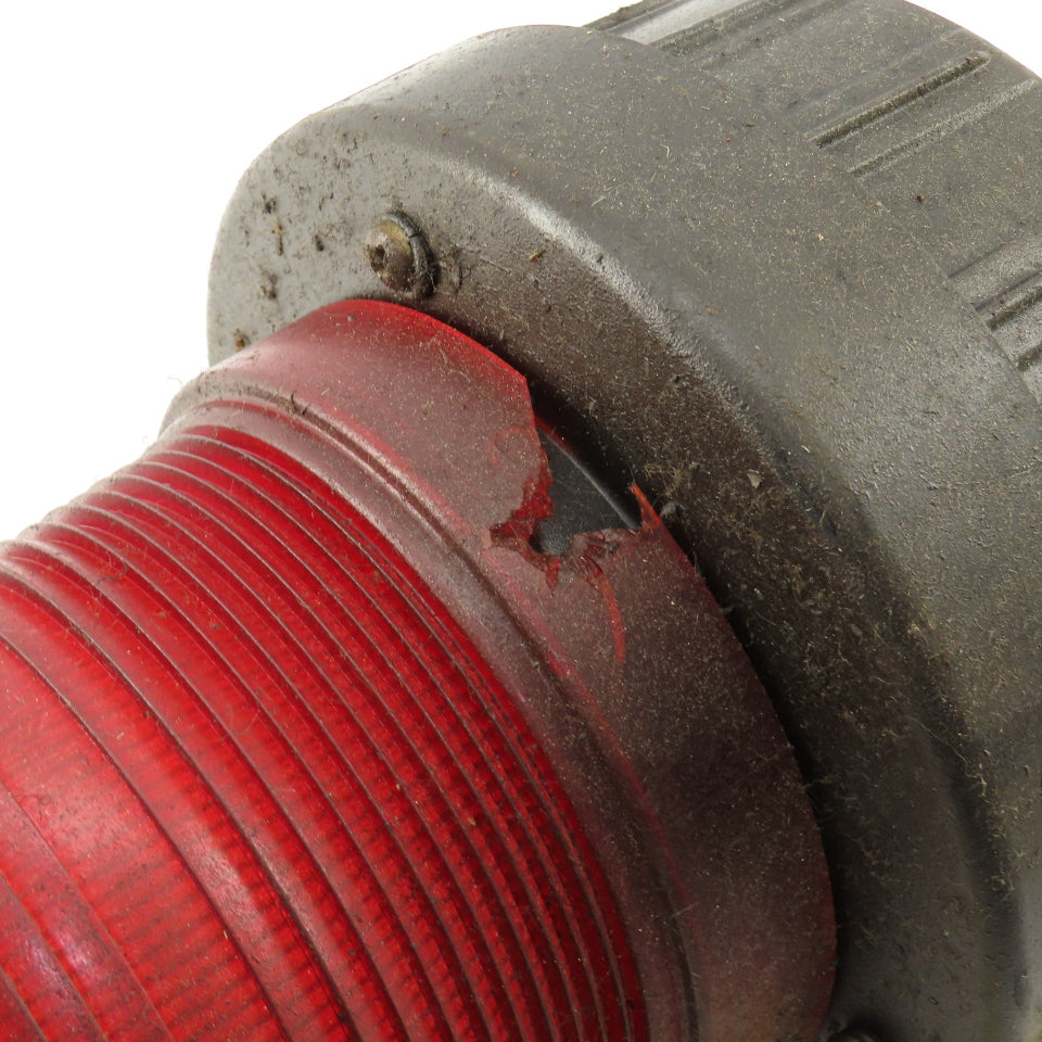Federal Signal AV1 120V Audio Visual Alert Beacon Red Lens