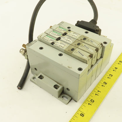 Numatics 052BA4Z2ML00061 Pneumatic Logic Solenoid Valve Bank 24VDC Coil