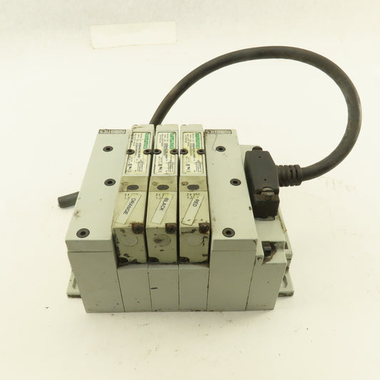 Numatics 052BA4Z2ML00061 Pneumatic Logic Solenoid Valve Bank 24VDC Coil