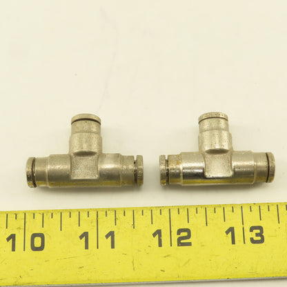 1/4" Push To Connect Stainless Steel TEE Lot Of 2