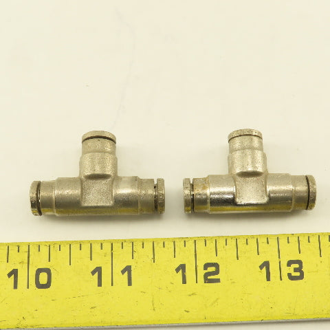 1/4" Push To Connect Stainless Steel TEE Lot Of 2