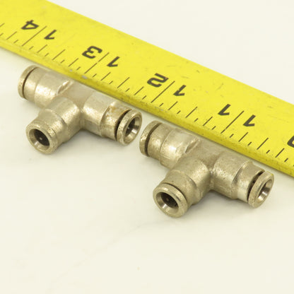 1/4" Push To Connect Stainless Steel TEE Lot Of 2