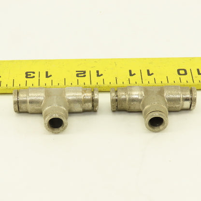 1/4" Push To Connect Stainless Steel TEE Lot Of 2
