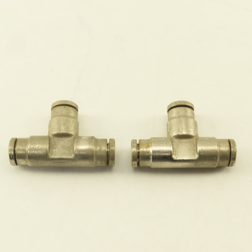 1/4" Push To Connect Stainless Steel TEE Lot Of 2