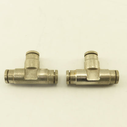 1/4" Push To Connect Stainless Steel TEE Lot Of 2