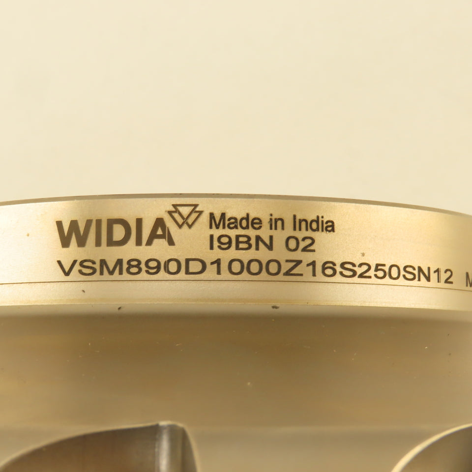 Widia VSM890-12 10" Dia. 16 Edge 90° Indexing Insert Shoulder End Shell Mill
