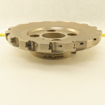 Widia VSM890-12 10" Dia. 16 Edge 90° Indexing Insert Shoulder End Shell Mill