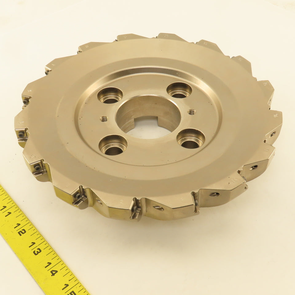 Widia VSM890-12 10" Dia. 16 Edge 90° Indexing Insert Shoulder End Shell Mill