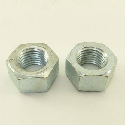 1-1/2"-6 Zinc Bright Finish Hex Nut Lot Of 2