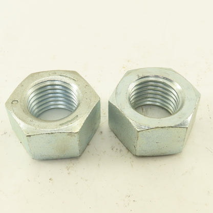 1-1/2"-6 Zinc Bright Finish Hex Nut Lot Of 2