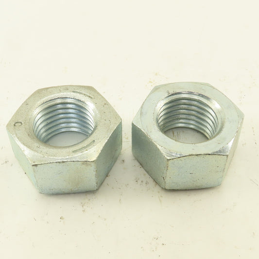 1-1/2"-6 Zinc Bright Finish Hex Nut Lot Of 2