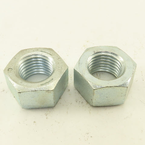1-1/2"-6 Zinc Bright Finish Hex Nut Lot Of 2