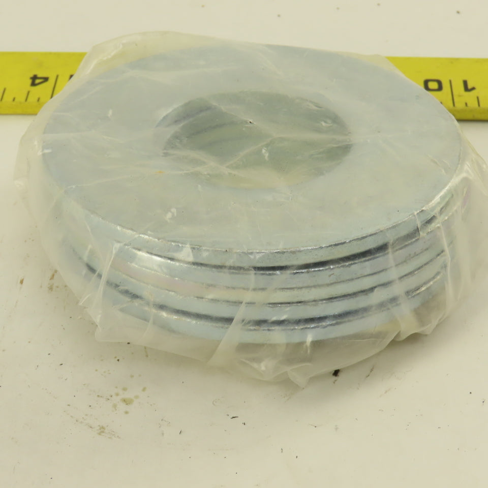 1-1/2" Standard Flat Washer Zinc 3-1/2" OD Lot Of 5