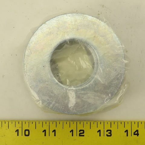 1-1/2" Standard Flat Washer Zinc 3-1/2" OD Lot Of 5