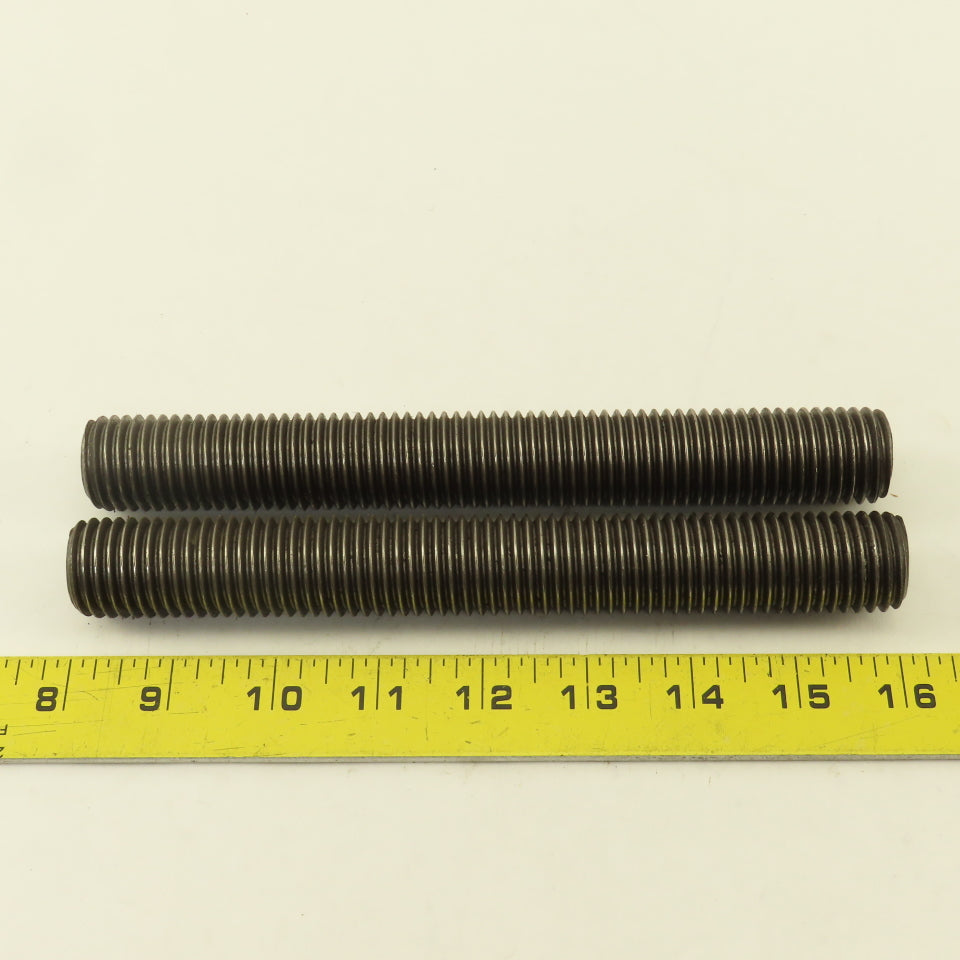 1"-8 Full Length Thread Threaded Rod Stud 8" Long Lot Of 2