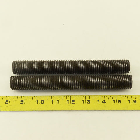 1"-8 Full Length Thread Threaded Rod Stud 8" Long Lot Of 2