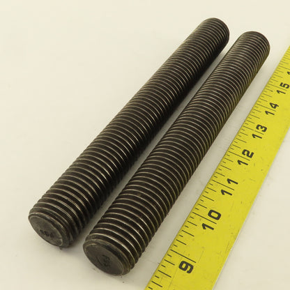 1"-8 Full Length Thread Threaded Rod Stud 8" Long Lot Of 2