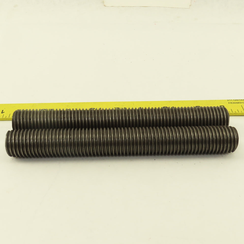 1"-8 Full Length Thread Threaded Rod Stud 8" Long Lot Of 2