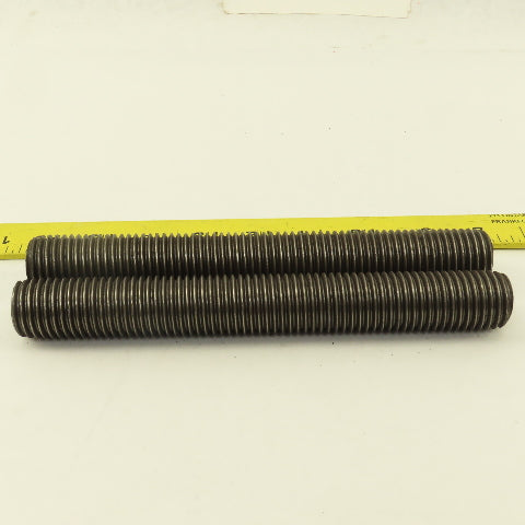 1"-8 Full Length Thread Threaded Rod Stud 8" Long Lot Of 2