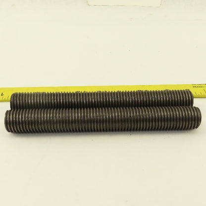 1"-8 Full Length Thread Threaded Rod Stud 8" Long Lot Of 2