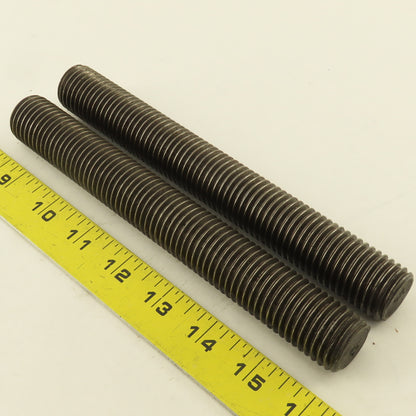 1"-8 Full Length Thread Threaded Rod Stud 8" Long Lot Of 2